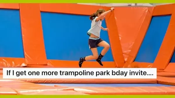 Mom Declares Ban on Trampoline Park Birthday Parties