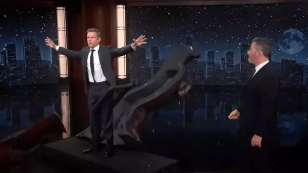 Matt Damon's Comical Disruption on 'Jimmy Kimmel Live!'