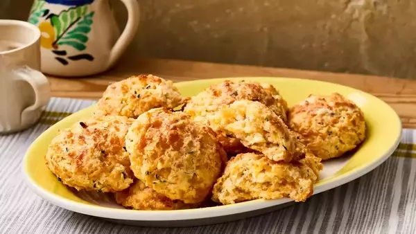 Effortless Chive and Cheddar Drop Biscuits